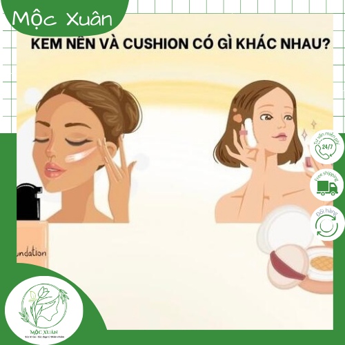 Kem nền và cushion có gì khác nhau