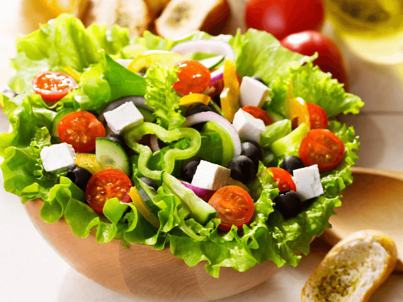 salad rau xanh