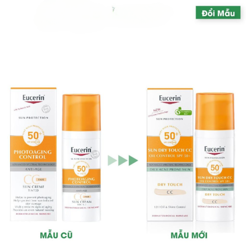 Kem Chống Nắng Che Khuyết Điểm Eucerin Sun Dry Touch 50ml