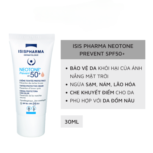 Kem Chống Nắng Che Phủ Khuyết Điểm Isis Pharma Neotone Prevent SPF50+